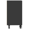 Schwarzer Unterschrank Pompilas 40x44,5x81,5cm (Spanplatte)