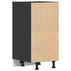 Schwarzer Unterschrank Pompilas 40x44,5x81,5cm (Spanplatte)