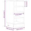 Unterschrank Beton Pompilas 40x44,5x81,5cm (Spanplatte)