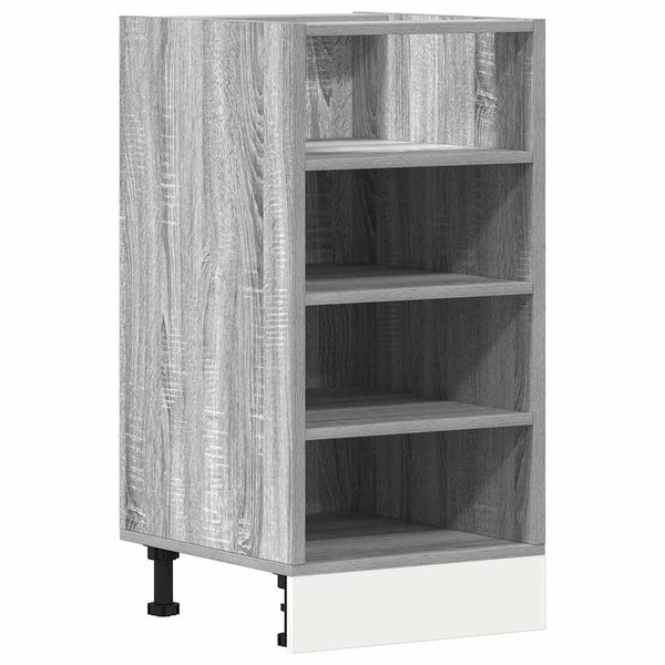 Grauer Unterschrank Pompilas 40x44,5x81,5cm (technisches Holz)