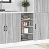 Grauer Unterschrank Pompilas 40x44,5x81,5cm (technisches Holz)