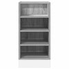 Grauer Unterschrank Pompilas 40x44,5x81,5cm (technisches Holz)