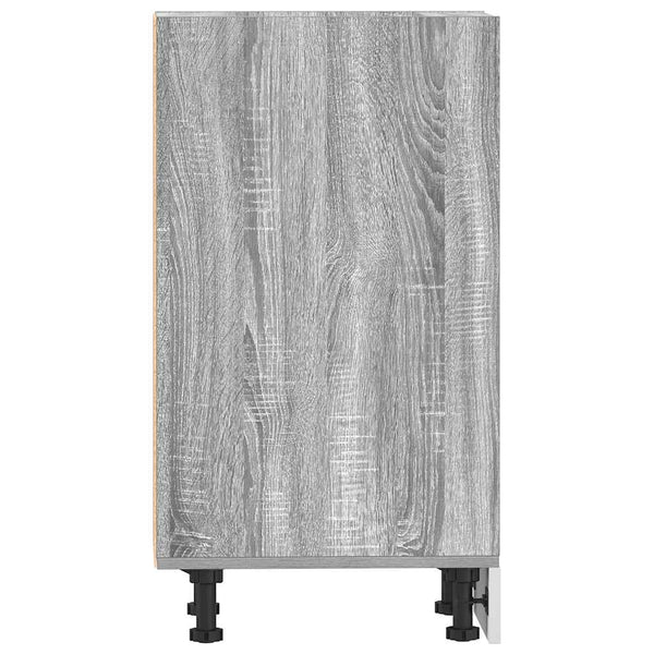 Grauer Unterschrank Pompilas 40x44,5x81,5cm (technisches Holz)