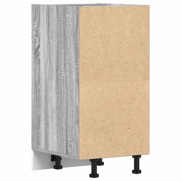 Grauer Unterschrank Pompilas 40x44,5x81,5cm (technisches Holz)