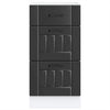 Unterschrank Lucca Armie in Schwarz (Holzoptik)