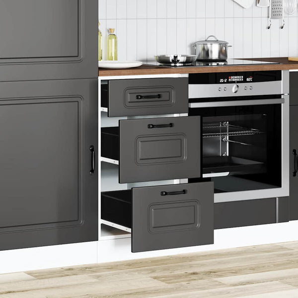 Holz-Unterschrank Tacue schwarz