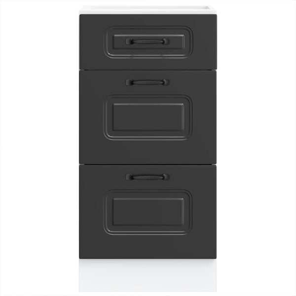 Holz-Unterschrank Tacue schwarz