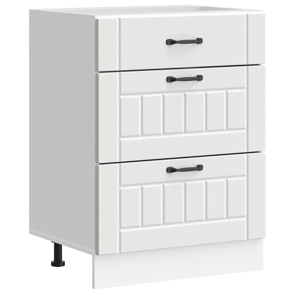 Lucca Armie weiße Küchenunterschrank (Holzdesign)