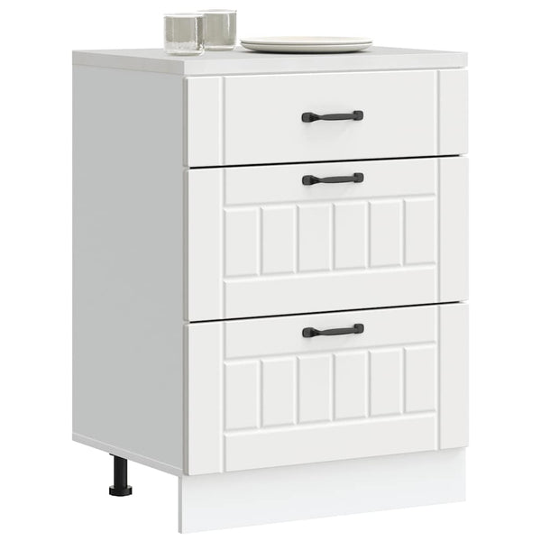 Lucca Armie weiße Küchenunterschrank (Holzdesign)