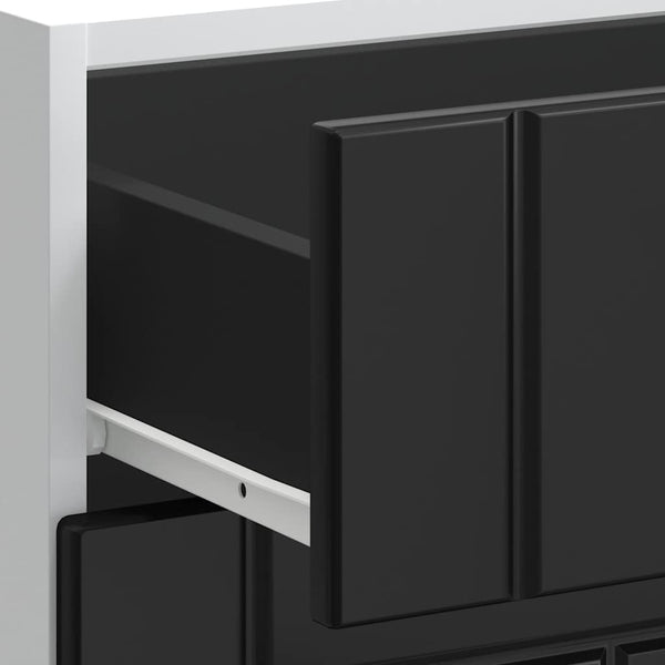 Lucca Armie schwarzer Küchenunterschrank (Holzdesign)