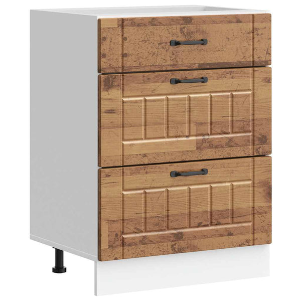 Küchenunterschrank Lucca aus Altholz, Designer Armie