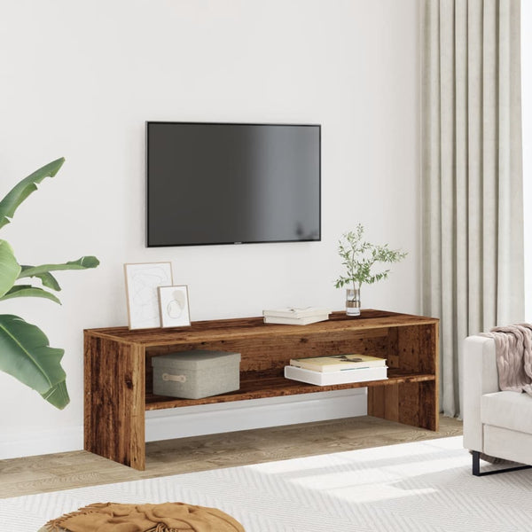 TV-Lowboard Kenny aus Altholz 120x40x40cm (Holz)