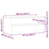TV-Lowboard Elizian aus Altholz 100x40x40cm (Spanplatte)