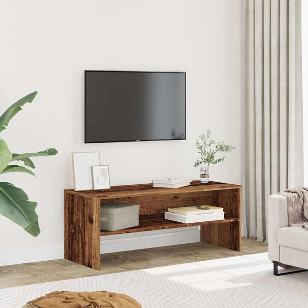 TV-Lowboard Elizian aus Altholz 100x40x40cm (Spanplatte)