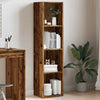 Vanha puu kirjakaappi Anasztaszia 36x30x143cm (engineered wood)