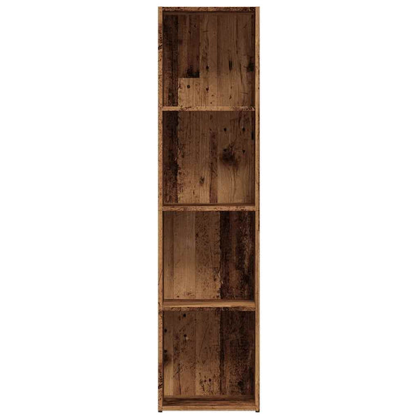 Vanha puu kirjakaappi Anasztaszia 36x30x143cm (engineered wood)