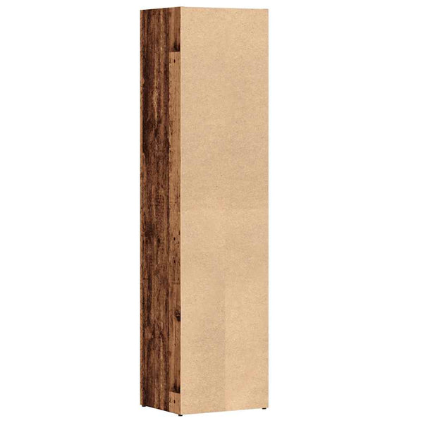 Vanha puu kirjakaappi Anasztaszia 36x30x143cm (engineered wood)