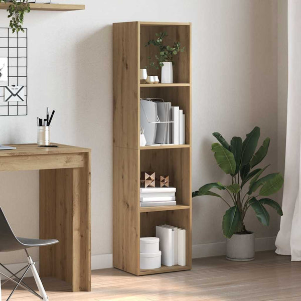 Bücherregal Artisan Eiche Anasztaszia 36x30x143cm (Holzwerkstoff)