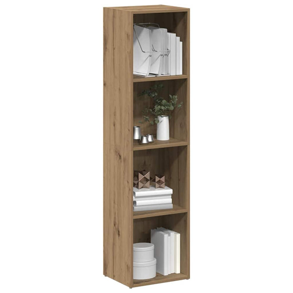 Bücherregal Artisan Eiche Anasztaszia 36x30x143cm (Holzwerkstoff)
