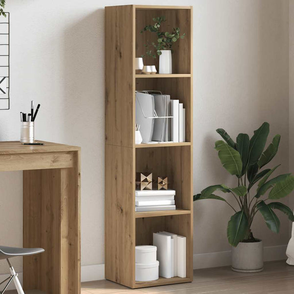 Bücherregal Artisan Eiche Anasztaszia 36x30x143cm (Holzwerkstoff)