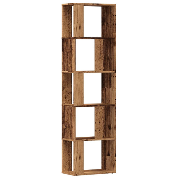Bücherregal aus Altholz Filadelfia 45x24x159cm (Holzdesign)