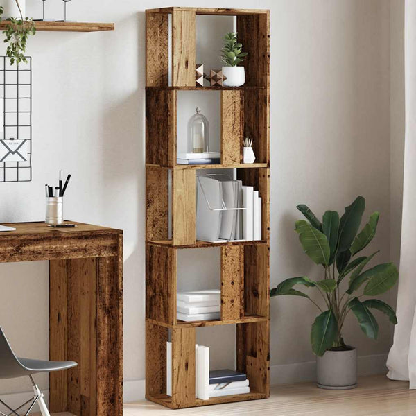 Bücherregal aus Altholz Filadelfia 45x24x159cm (Holzdesign)