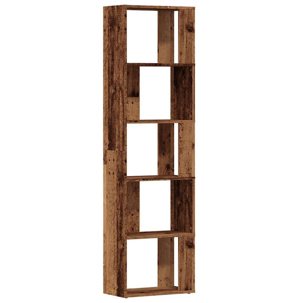 Bücherregal aus Altholz Filadelfia 45x24x159cm (Holzdesign)