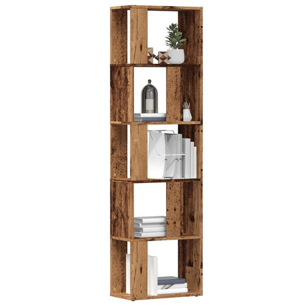 Bücherregal aus Altholz Filadelfia 45x24x159cm (Holzdesign)