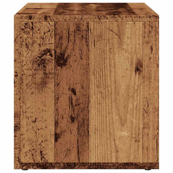 Alte LP-Aufbewahrungsbox aus Holz Milii 69,5x34x36cm (designtes Holz)