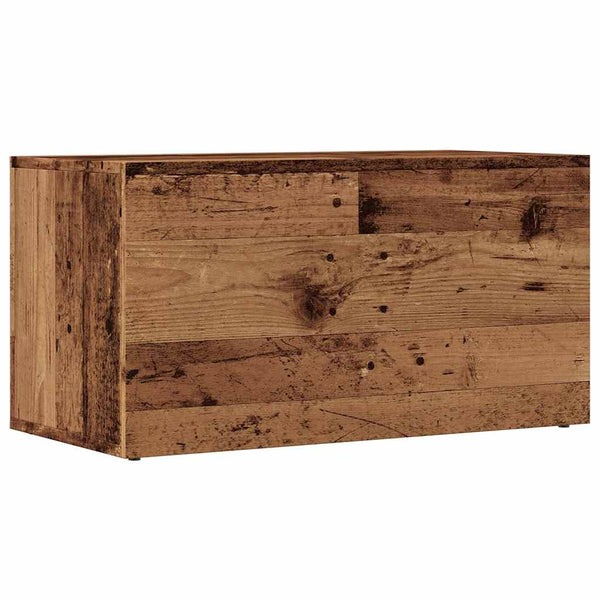 Alte LP-Aufbewahrungsbox aus Holz Milii 69,5x34x36cm (designtes Holz)