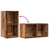 Alte LP-Aufbewahrungsbox aus Holz Milii 69,5x34x36cm (designtes Holz)