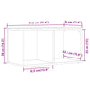 Alte LP-Aufbewahrungsbox aus Holz Milii 69,5x34x36cm (designtes Holz)