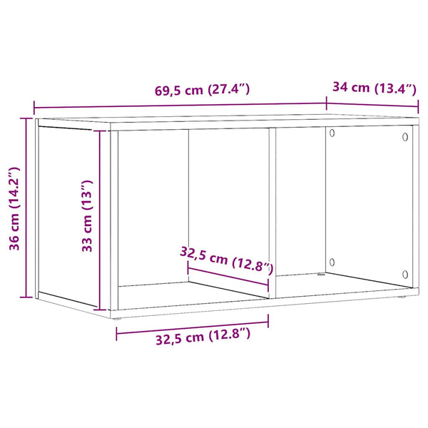 Tammi LP-Aufbewahrungsbox Handwerker Milii 69,5x34x36cm