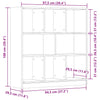 Altes Holz Bücherregal Simbrioara 97,5x29,5x100cm (Spanplatte)