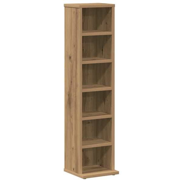 Eichen-CD-Regal, handgefertigt von Valyana, 21x20x88cm (Holz)