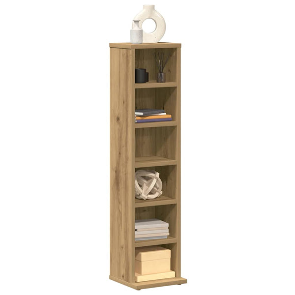 Eichen-CD-Regal, handgefertigt von Valyana, 21x20x88cm (Holz)