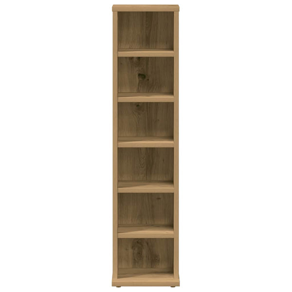 Eichen-CD-Regal, handgefertigt von Valyana, 21x20x88cm (Holz)