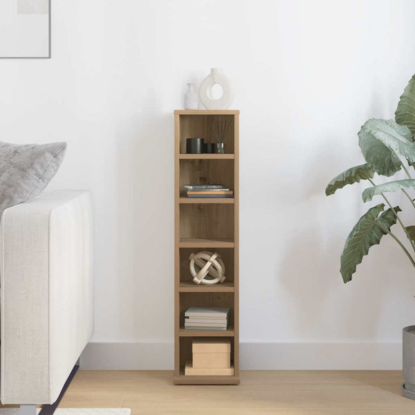 Eichen-CD-Regal, handgefertigt von Valyana, 21x20x88cm (Holz)