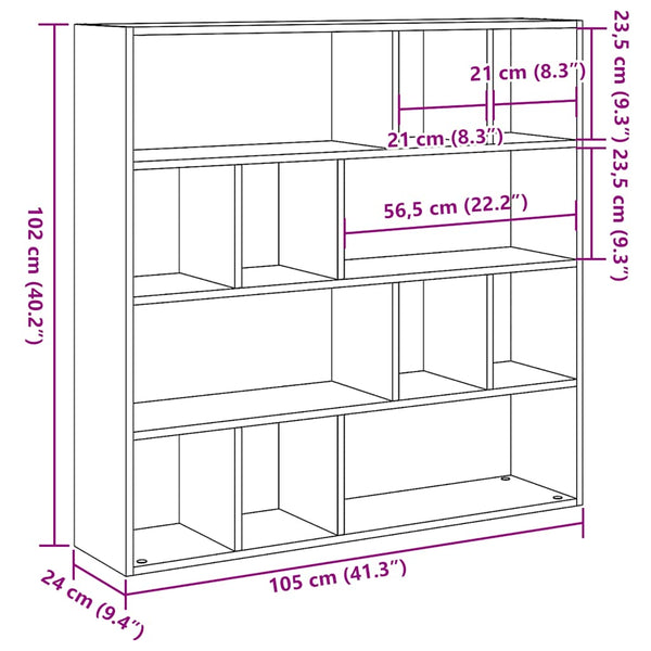 Altes Holzregal/Raumteiler Provian 105x24x102cm