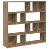 Handwerker-Bücherregal/-Raumteiler aus Eiche Provian 105x24x102cm