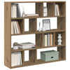 Handwerker-Bücherregal/-Raumteiler aus Eiche Provian 105x24x102cm