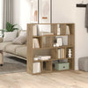 Handwerker-Bücherregal/-Raumteiler aus Eiche Provian 105x24x102cm