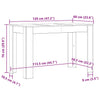 Alter Esstisch Levon 120x60x76cm (Spanplatte)