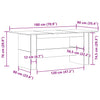 Esstisch Metha aus Altholz 180x90x76cm (Spanplatte)