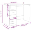 Alter Holzschreibtisch Anaion 102x76x50cm (Holz)