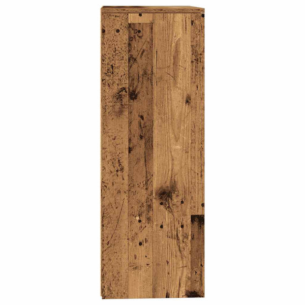Kommode Licxanadra 50x34x96cm (mit 6 Schubladen Altholz Spanplatte)