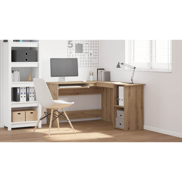Kunsthandwerker Eiche Eckschreibtisch Sictimiu 120x140x75cm (Holz)