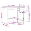 Alter Holzschreibtisch Abbdulah 100x50x76cm (Holz)