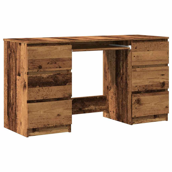 Antiker Holzschreibtisch, altes Holz Angelus 140x50x77cm (Spanplatte)