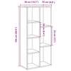 Alter Holz-Bücherregal Hartwig 50x25x104cm